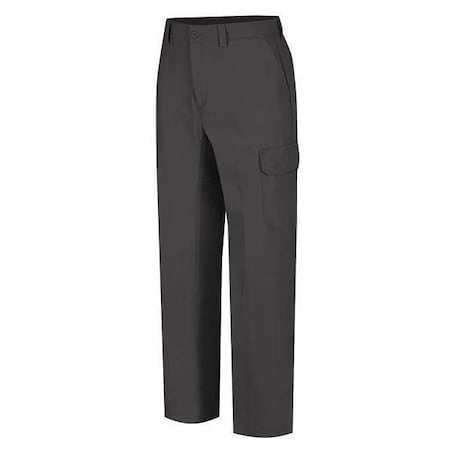 Men's Work Pants, Gray, 40% Polyester, 60% Cotton MPN:WP80CH 34 30