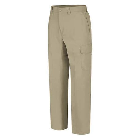 Men's Work Pants, Tan, 40% Polyester, 60% Cotton MPN:WP80KH 32 32