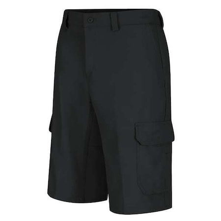 Men's Functional Cargo Work Shorts, Black, 40% Polyester, 60% Cotton MPN:WP90BK 32 12