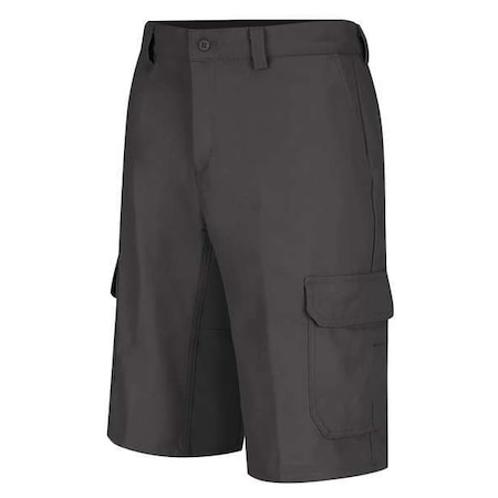 Men's Functional Cargo Work Shorts, Gray, 40% Polyester, 60% Cotton MPN:WP90CH 36 12