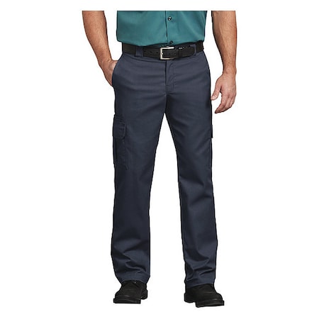 Men's Work Pants, 2XL/3XL, Navy, 65% Polyester/35% Cotton Twill MPN:WP95DN 46 32