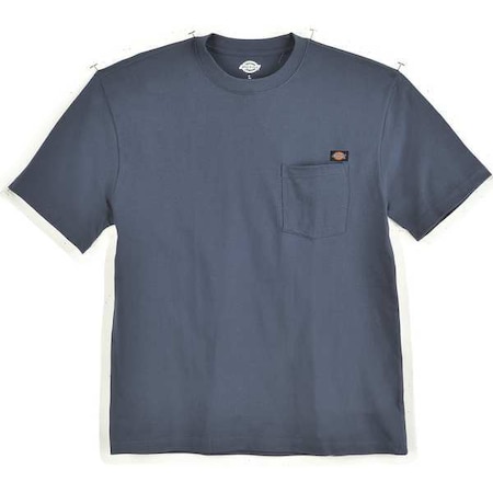 Men's Short Sleeve T-Shirt, Cotton, Pullover, Navy, 3XL MPN:WS50DN RG 3XL