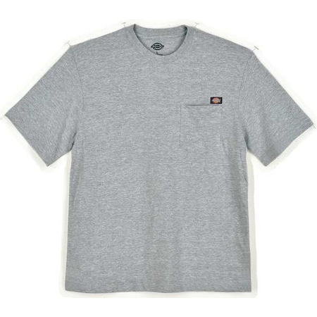Men's Short Sleeve T-Shirt, Cotton, Pullover, Gray, 2XL MPN:WS50HG RG 2XL