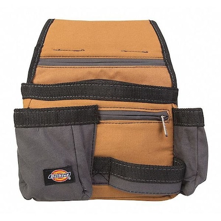 Framers Pouch, 11 Pocket, Gray/Tan, Heavy Duty, Padded Canvas, 11 Pockets MPN:57019
