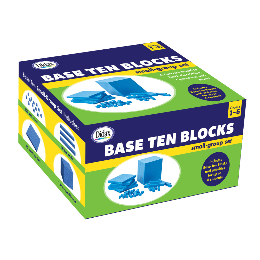 Didax Base Ten Blocks Small-Group Set, 161 Pieces MPN:DD-211738