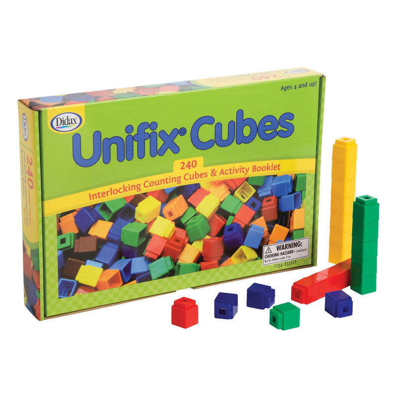 Didax Unifix Cubes For Pattern Building, Multicolor, Pack Of 240 MPN:DD-2121