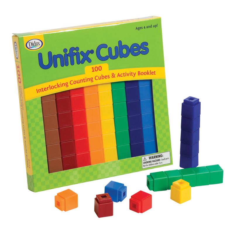 Didax Unifix Cube Set, Multicolor, Pack Of 100 MPN:DD-225