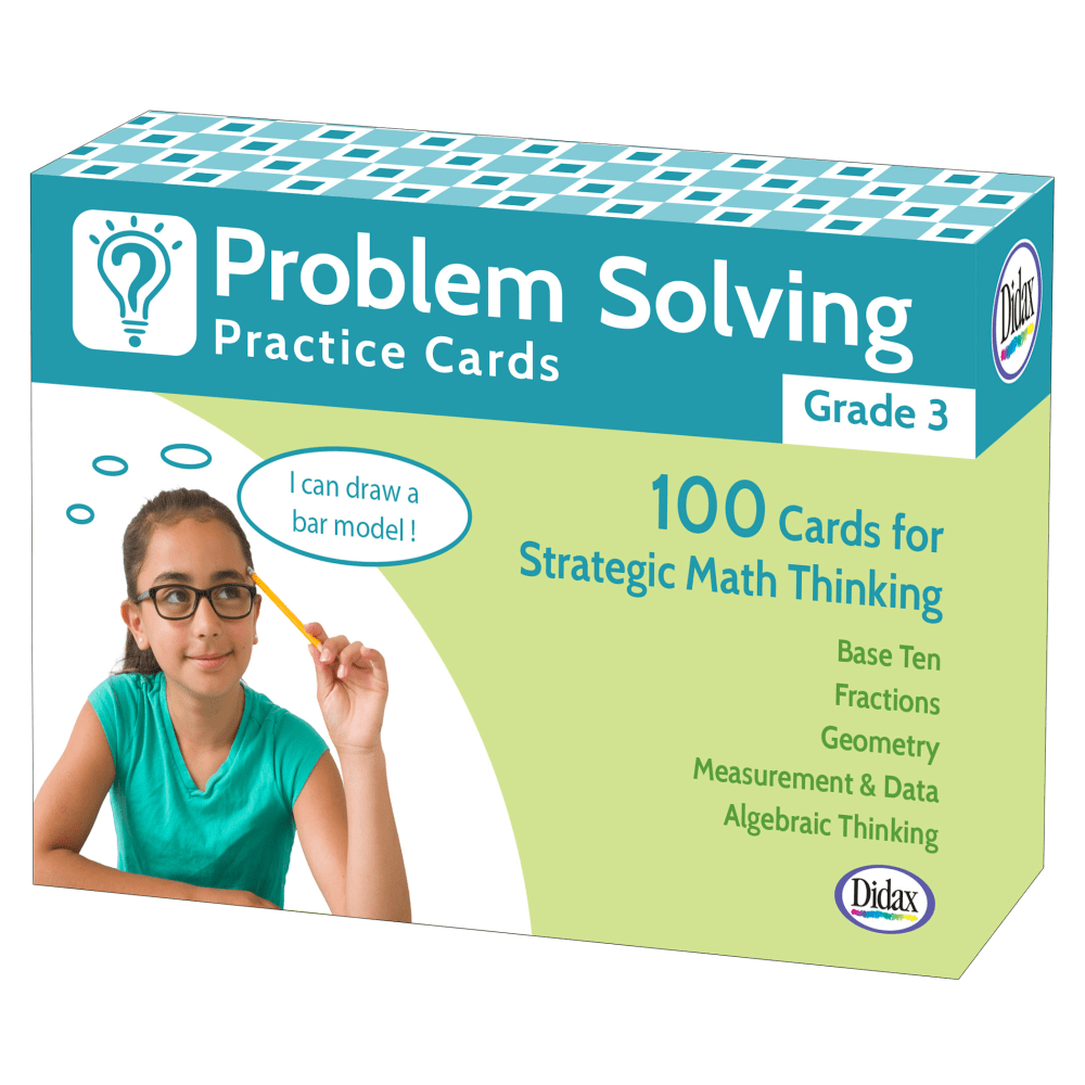 Didax Problem Solving Practice Cards, Grade 3 MPN:DD-211279