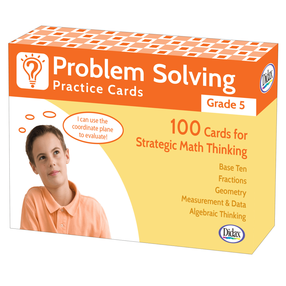 Didax Problem Solving Practice Cards, Grade 5 MPN:DD-211281