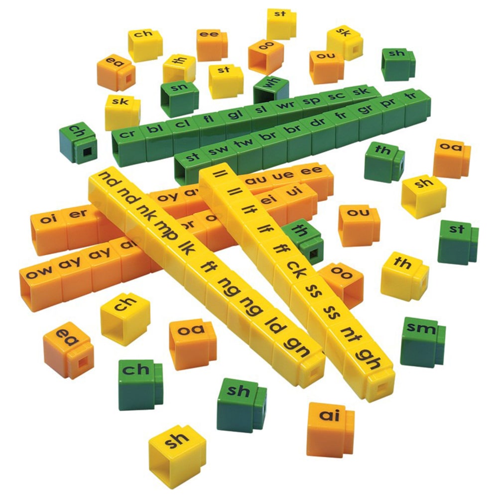 Didax Unifix Letter Cubes, Blends, Grade K To 3, Set Of 90 Cubes MPN:DD-2828