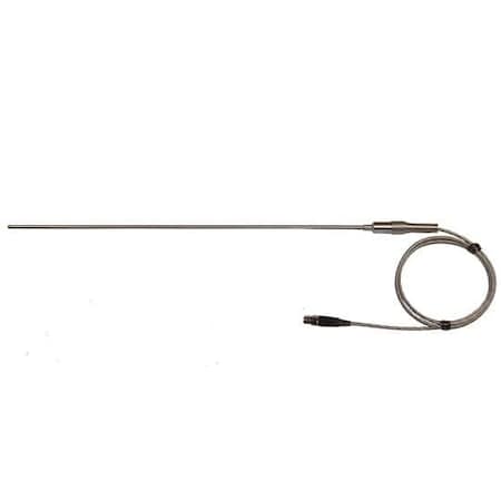 RTD Probe, 100 Ohm, 3-ft SS Braid Cable, MPN:08117-98