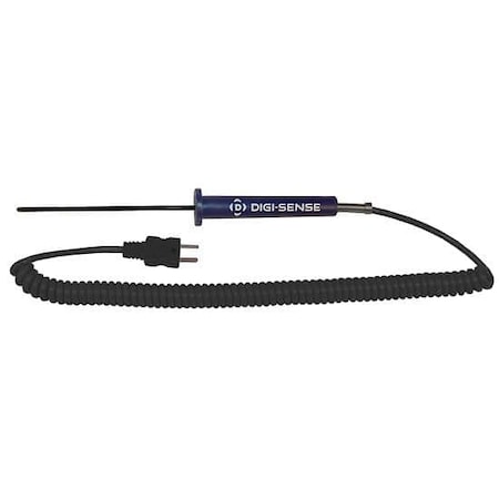 Compact PFA-Coated Thermocouple Probe, 4 MPN:08441-10