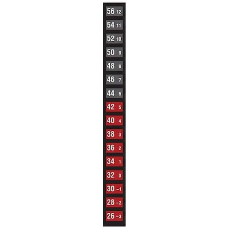 Reversible 16-Pt Vertical Temp Lab, PK 10 MPN:09035-53