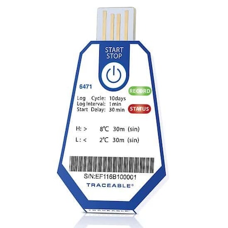Single-Use USB Temp Data Lggr, 10, PK 40 MPN:18004-01