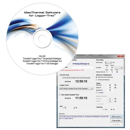 Temperature Data Logger Download and Ana MPN:18005-04