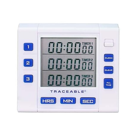 Traceable Triple-Display Clock/Timer wit MPN:94411-10