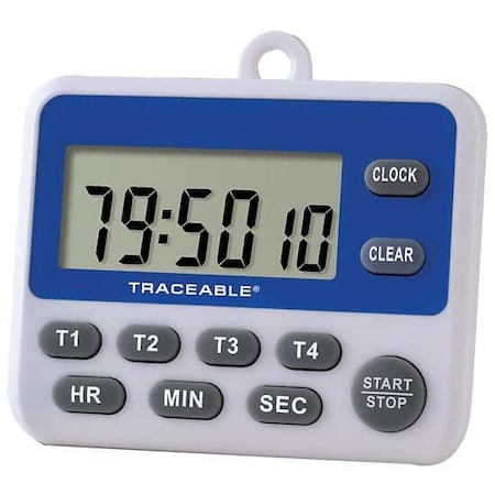 Traceable 100-Hour Digital Timer with Ca MPN:94461-27