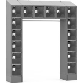 Digilock® LockUp 16 Person Electronic Locker w/ Clear Door 72