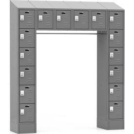 Digilock® LockUp 16 Person Electronic Locker w/Louver Door 72