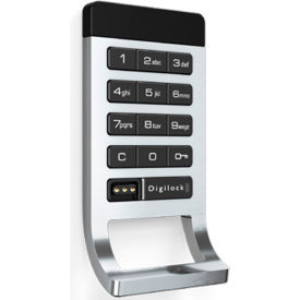 Curve Keypad+ Electronic Digital Keypad Lock with Standard Pull Nickel D6CKMB-0DS2-619-010U-P