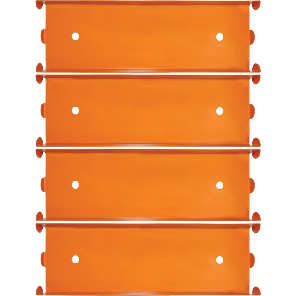 Nadex Coins Aluminium Coin Tray, 4 Pack, Quarters, Orange, 1 Coin, Aluminum, Orange, 1inH x 3.1inW x 10.3inD MPN:NCC1-1106
