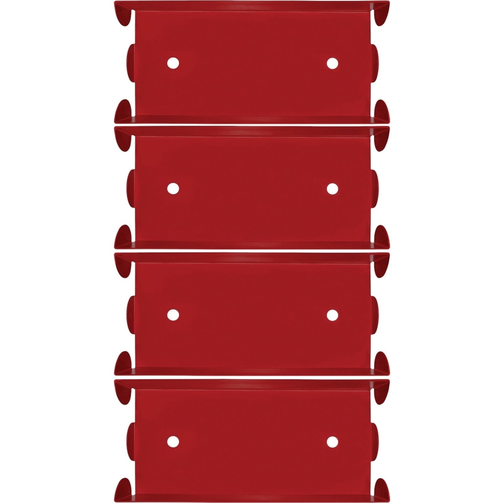 Nadex Coins Aluminium Coin Tray, 4 Pack, Pennies, Red - 1 Coin - Aluminum - Red - 1.5in Height x 3.5in Width x 8in Depth MPN:NCC1-1107