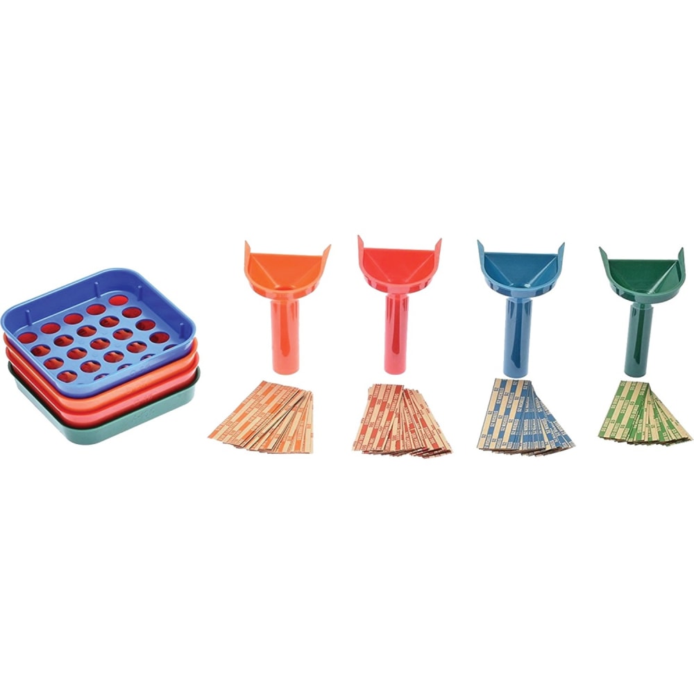 Nadex Coins Color-Coded Sort and Wrap Set with 350 Coin Wrappers - Durable - Multi MPN:NCS8-1006