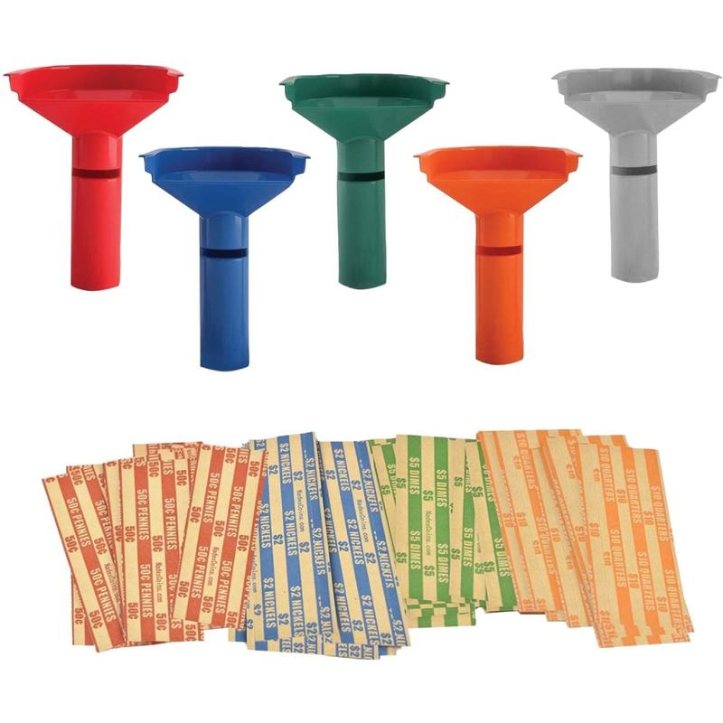 Nadex Coins Coin Counting Tube - Red, Blue, Orange, Green MPN:NCS8-1140