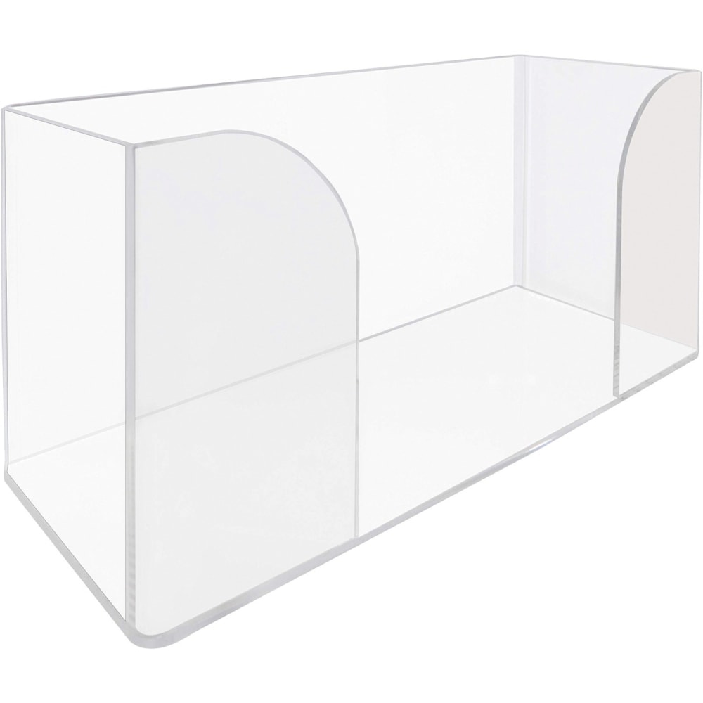 Nadex Coins Acrylic Clear Check Tray - 3.9in Height x 4.6in Width x 10in Depth - Desktop - Durable, Stackable - Clear - Acrylic MPN:NCC1-1128