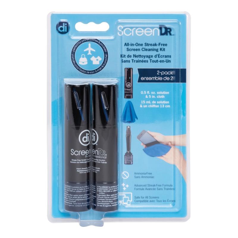 Digital Innovations ScreenDr Screen Cleaning Kits, 0.5 Oz Bottle, 2-Pack MPN:32031