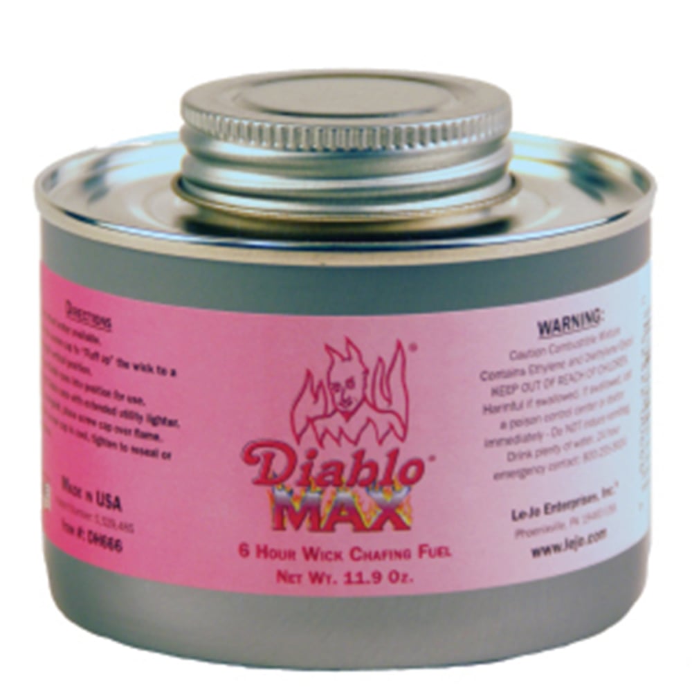 Dine-Aglow Diablo 6-Hour Wick Chafing Fuel, Pack Of 24 (Min Order Qty 2) MPN:DH600