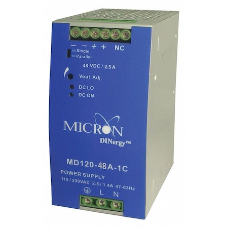 DC Power Supply, 48V DC, 120W MPN:MD120-48A-1C