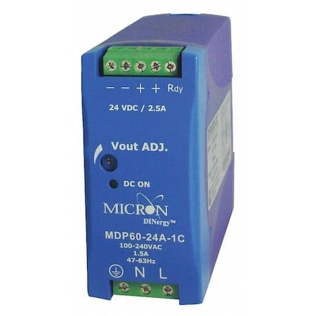 DC Power Supply, 24V DC, 60W MPN:MD60-24-1NB-P
