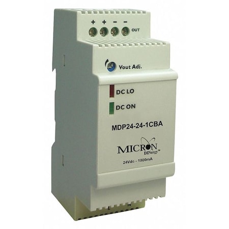 DC Power Supply, 24V DC, 24W MPN:MDP24-24-1CBA