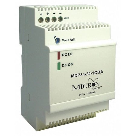 DC Power Supply, 24V DC, 34W MPN:MDP34-24-1CBA