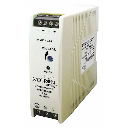 DC Power Supply, 24V DC, 50W MPN:MDP50-24A-1CS