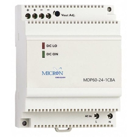 DC Power Supply, 24V DC, 60W MPN:MDP60-24-1CBA