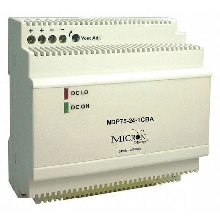 DC Power Supply, 24V DC, 75W MPN:MDP75-24-1CBA