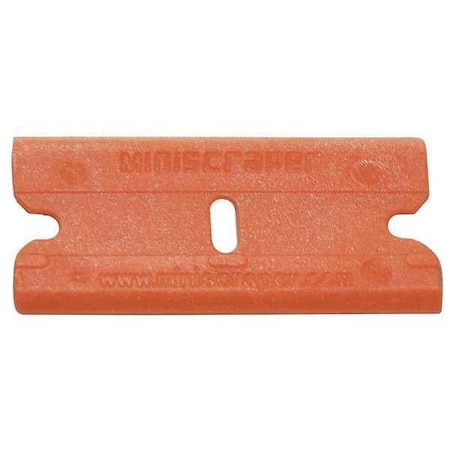 Scraper Blade, Orange, Plastic, PK100 MPN:GDS-106