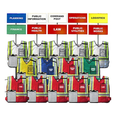 EOC Flag/Vest Kit, 44 Pcs MPN:DMS 05303
