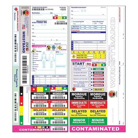 Wristband Triage Tag, PK50 MPN:DMS 05420