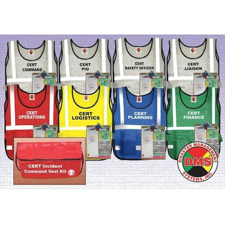 Safety Vest, Assorted, CERT, Universal MPN:DMS 05313