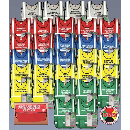 Major ICS Vest Kit, 31 Vests MPN:DMS 05737