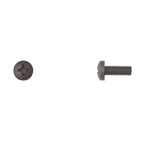 Blk Nyln License Screws 6-1.00 x16mm Pan MPN:10791PK