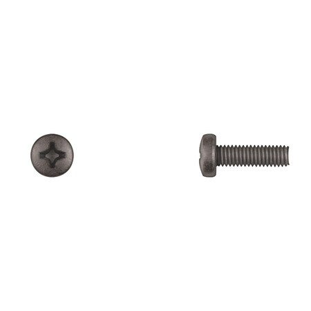Blk License Plate Screws 6-1.00x20mm Phl MPN:11404PK