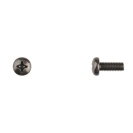 Blk License Plate Screws 6-1.00x16mm Phl MPN:12011PK