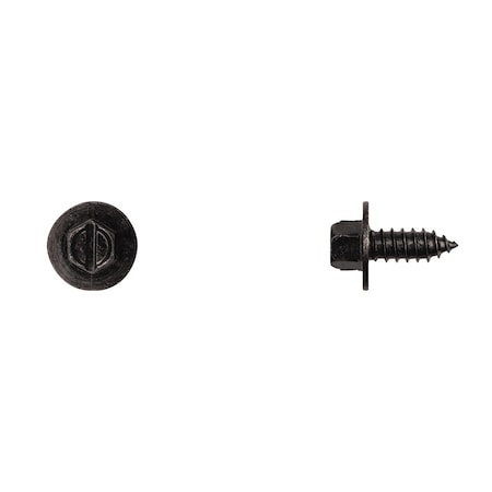 Blk License Plate Screw No 14X5/16