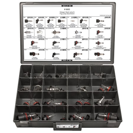 Halogen Headlight Assortment, 39 pcs. MPN:8665