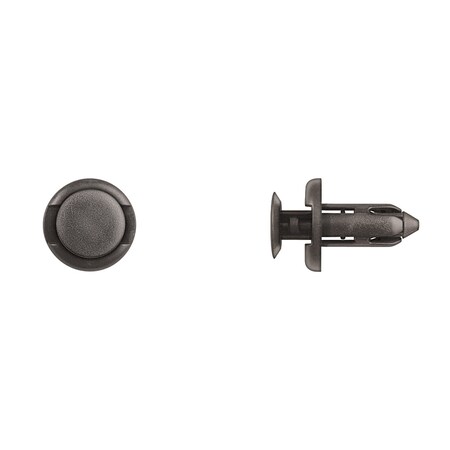 Blk Nyln Push Type Ret 8mm Hole Size 19m MPN:10075PK