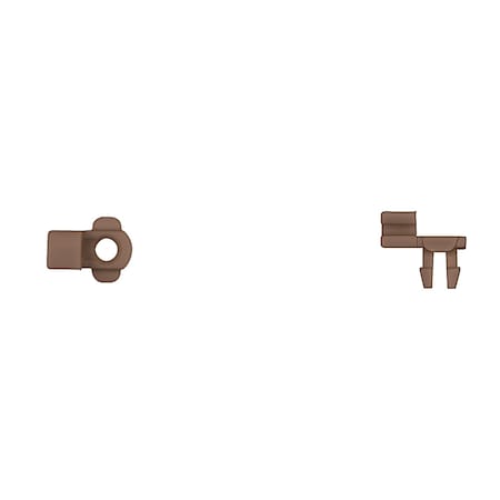 Brwn Nyln Door Rod End Clips 3.5mm Rod S MPN:10121PK